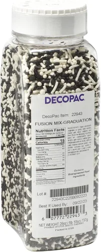 Vista 32 de DECOPAC Bloom Sweet Bloom Deluxe Fusion Mix, 26 onzas, chispas de caramelo elegantes en recipiente portátil, chispas comestibles para pasteles
