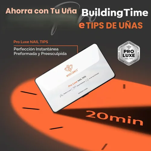 Vista 3 de modelones Pro Luxe - Puntas instantáneas de uñas postizas en gel de extensión cuadrada mediana