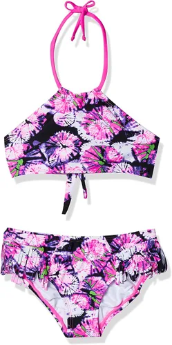 Vista 13 de Kanu Surf Mahina bikini halter de 2 piezas para niñas, traje de baño para playa mahina azul