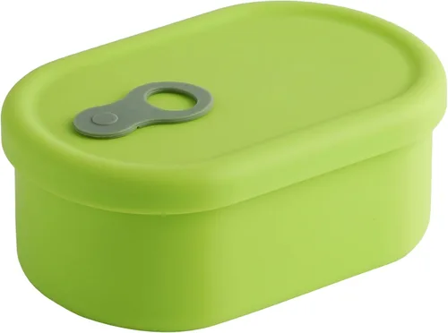 Vista 24 de Recipiente de comida de silicona coreana con ventilación de vapor, manzana verde 4pc