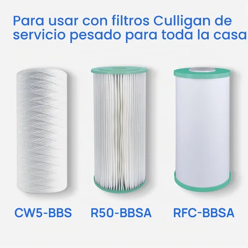 Vista 3 de Culligan WH-HD200-C sistema de filtración de entrada/salida de 1 pulgada, resistente para toda la casa