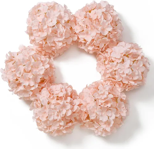 Vista 32 de DuHouse Hortensias artificiales de seda con tallos, hortensias falsas para bricolaje, centro de mesa de boda, decoración del hogar, paquete de 6