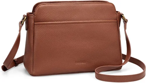 Vista 9 de befen Bolso cruzado antirrobo para mujeres de cuero genuino, bolsos pequeños de hombro cruzados con ranuras para tarjetas RFID