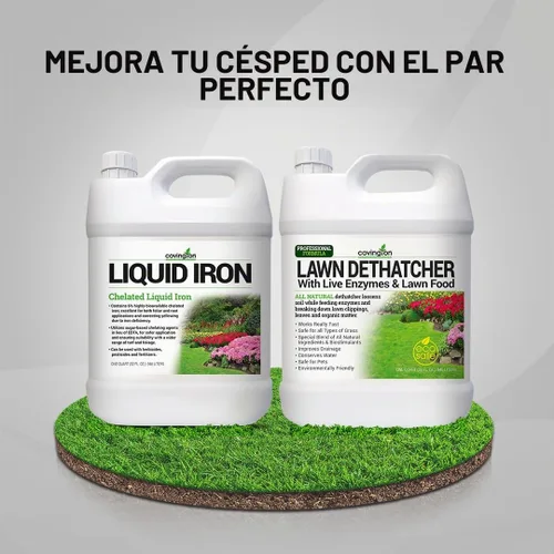 Vista 6 de Covington Concentrado de hierro líquido quelado (32 onzas) de hierro líquido para césped y jardín, suplemento de nitrógeno para plantas, arbustos