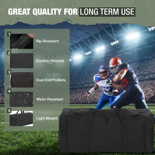 Vista 8 de Jetstream Bolsa de viaje resistente con múltiples bolsillos y duradera, para gimnasio, para viajes, talla única
