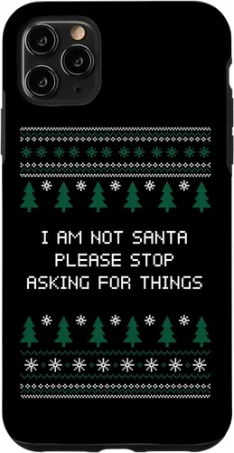 Vista 11 de iPhone 15 I Am Not Santa Stop Asking Things Christmas Parents Xmas Case