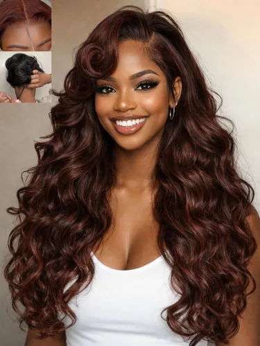 Vista 10 de Nadula Pre Everything Body Wave 13x4 Peluca de encaje frontal con cabello humano, onda corporal, con cordón elástico, sin pegamento, pre-arrancada