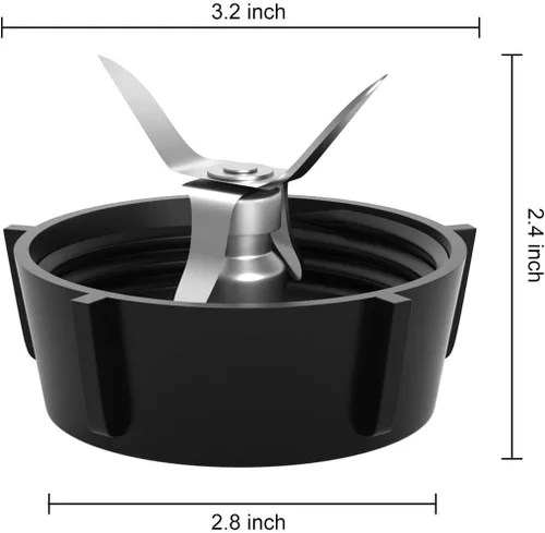 Vista 2 de Para Oster Blender Piezas de Repuesto Blender Cuchilla de Licuadora con Tapa Base de Tarro y 2 Juntas de Junta de Sello O de Goma Kit