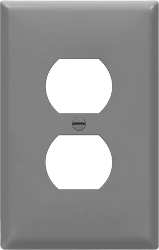 Vista 58 de ENERLITES Placa de pared dúplex para tomacorriente para receptáculos, cubierta de toma de corriente eléctrica jumbo, acabado brillante, de gran Negro