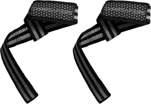Vista 17 de Gymreapers - Correas de muñeca para levantamiento de pesas, culturismo, levantamiento de potencia, entrenamiento de fuerza, peso muerto y remo - De
