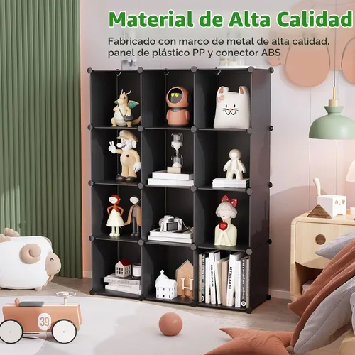 Vista 3 de C&Ahome - Organizador de clóset de almacenamiento para que lo montes tú mismo Negro