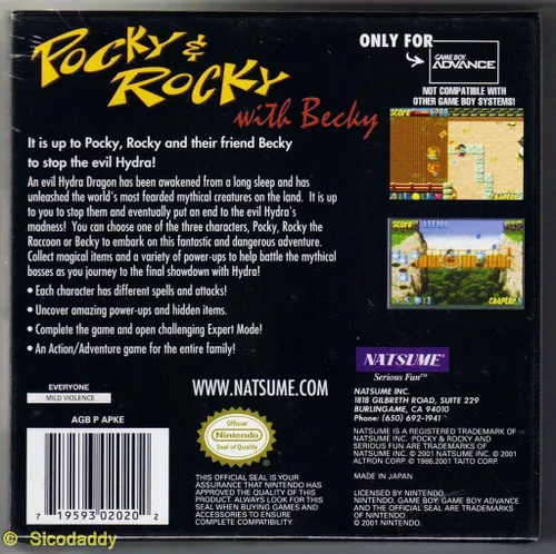 Vista 2 de Pocky & Rocky with Becky - Game Boy Advance (Renewed)