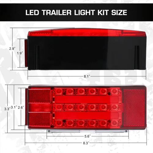 Vista 7 de LINKITOM - Kit de luces LED sumergibles para remolque