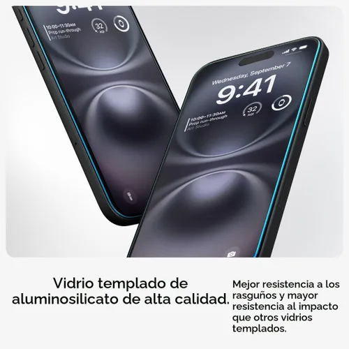 Vista 3 de Spigen GlasTR EZ FIT - Protector de pantalla para iPhone 16/15