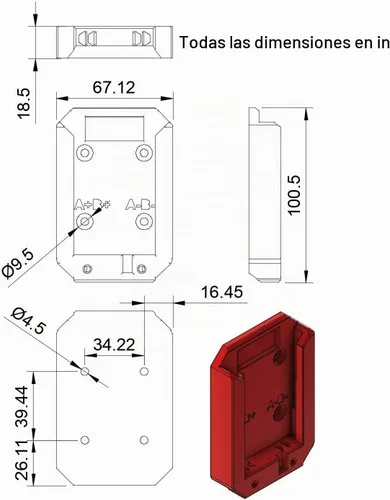 Vista 2 de ADAPTADOR DE BATERÍA para ATLAS 40V O 80V CONECTOR COMPATIBLE 12 CABLE DE AUMENTO MONTABLES Negro