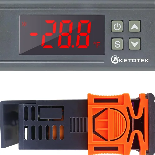 Vista 6 de Controlador de la temperatura digital STC-1000 de KETOTEK. Controlador de la temperatura digital de ledes, sensor de termostato de 110V, 220V, 2