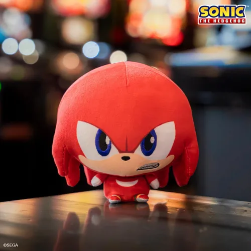 Vista 3 de TeeTurtle Knuckles - Peluche de Sonic the Hedgehog Cloudheads de 5 pulgadas, lindo peluche suave con licencia oficial de SEGA