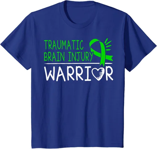 Vista 47 de Camiseta de lesión intracraneal - Camiseta de conciencia TBI, Negro, S