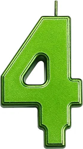 Vista 140 de DERVENTA Vela Grande de Cumpleaños Número 3D Verde Luminoso de 3.7 Pulgadas Celebración de Fiesta Aniversario Decoración Adorno para Pastel 1 Pieza