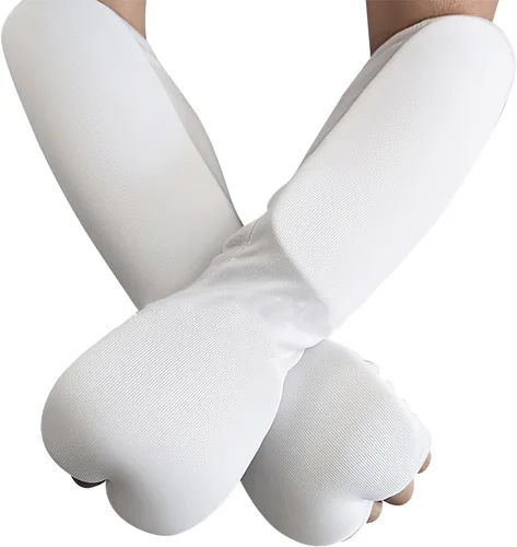 Vista 2 de Protectores elásticos para manos y antebrazos, mangas acolchadas para brazos, equipo de protección deportiva para artes marciales, boxeo, karate, 1