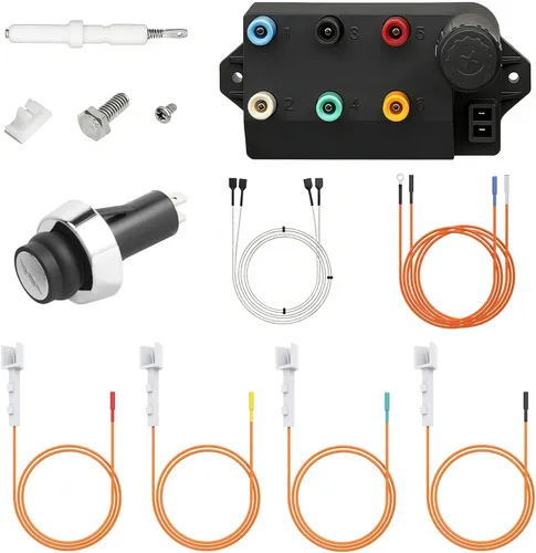 Vista 9 de DELSbbq 80463 Kit de encendido para Weber Traveler Portable 9010001 9020001 9030001 9013001 Gas Grill, botón de encendido para Weber Q100 Q120 Q200