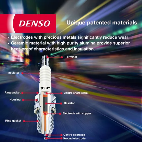 Vista 7 de Denso IKH16TT Iridium TT Bujías 4703-4 PK