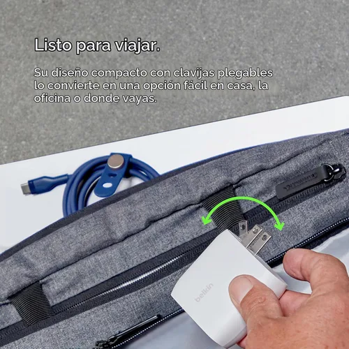Vista 5 de Belkin Bloque dual del cargador del USB C de 60W, carga rápida de PPS