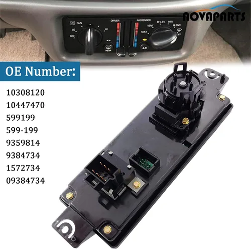Vista 3 de NOVAPARTS 599199 Calentador A/C Interruptor de control de clima dual para 2000 2001 2002 2003 2004 2005 Buick Century 3.1L 2000-2004 Buick Regal