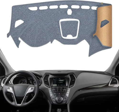 Vista 20 de Cubierta de tablero Tapete de salpicadero Compatible con Hyundai Tucson 2015-2010, 2015 IX35 (para transmisión manual izquierda), tapete