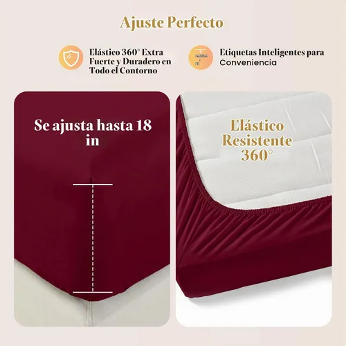 Vista 4 de Sábanas 100% de Algodón Egipcio Tamaño Twin - 800 Alto Número de Hilos, 3 Piezas, Sábana Twin Extra Larga para Dormitorio, Bolsillo Profundo de 16