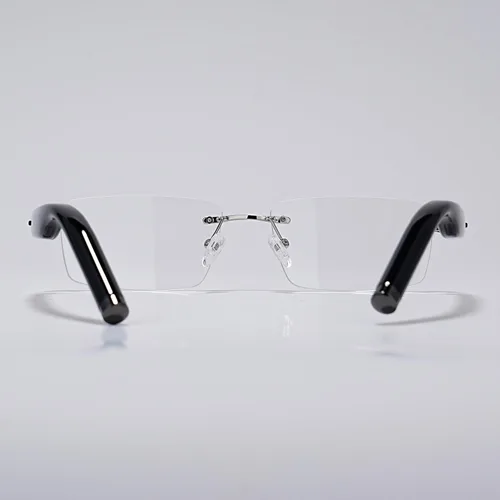 Vista 2 de Lentes inteligentes AI con gafas de seguridad Bluetooth para el trabajo cara a cara, lentes de traducción Bluetooth inalámbricos y traducción