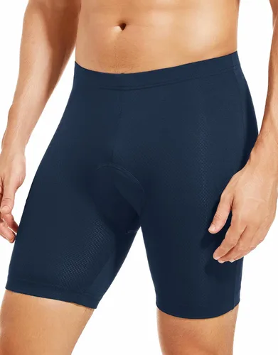Vista 10 de Przewalski Pantalones cortos de ciclismo para hombre, 23D, acolchados, para bicicleta, MTB Liner