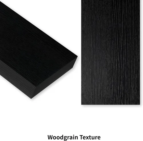 Vista 8 de Estantes flotantes negros pequeños para pared, 12 pulgadas, juego