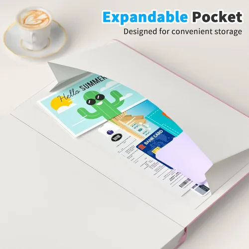 Vista 6 de Oucaru Cuaderno rayado, paquete de 4, 180 páginas, diarios A5 para escribir, papel grueso de 100 GSM, cuadernos pequeños diarios para mujeres