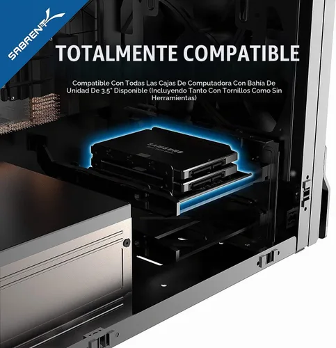 Vista 4 de SABRENT Kit de abrazadera de montaje para disco duro interno de 2.5 pulgadas a 3.5 pulgadas (BK-HDDH)