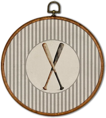 Vista 48 de KSDUT Arte de Pared de Béisbol Vintage - Arte de Pared Deportivo Retro de Moda Marco de Lienzo Colgante con Impresiones, Galería Deportiva