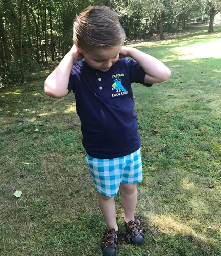 Vista 2 de Bumeex - Conjunto de ropa de algodón para niños pequeños, camiseta de manga corta y pantalones cortos