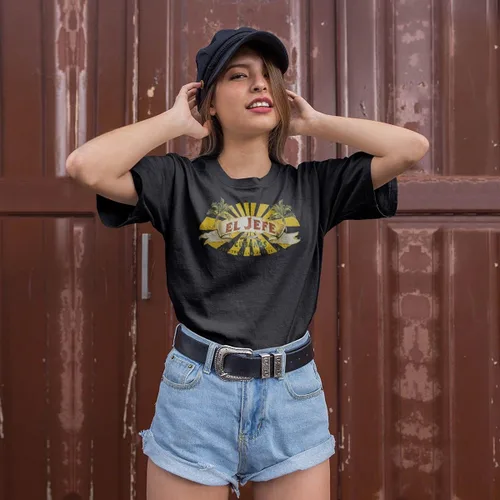 Vista 3 de Camiseta para hombre y mujer El Jefe Cubanos Food Truck Camisas para hombres y mujeres cuello Día del Padre gráfico multicolor, Varios