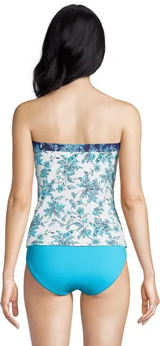 Vista 2 de Lands' End Traje de baño largo resistente al cloro para mujer, con correas ajustables extraíbles
