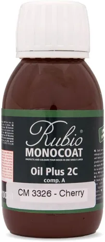 Vista 148 de Rubio Monocoat Muestra de Tinte y Acabado para Madera - Niebla 5% Aceite Plus Parte A Aceite de linaza para madera de secado rápido y ecológico