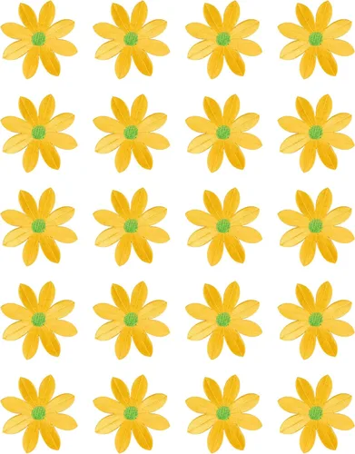 Vista 7 de 20 piezas de 2.7 pulgadas de margaritas grandes de hierro bordados con apliques florales para ropa, cortina, almohada, manta, adornos, zapatos