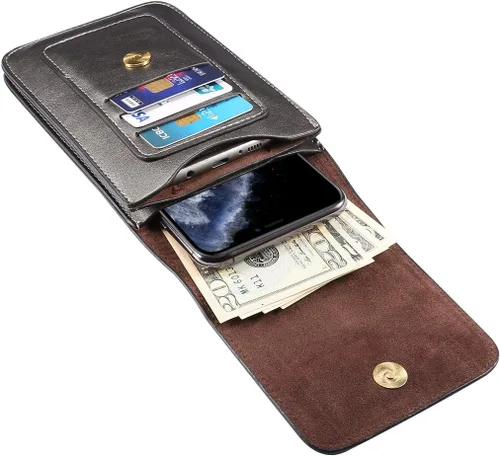 Vista 8 de Funda de cuero prémium para cinturón con clip para Samsung Galaxy Note 20, note20 Ultra, s20+, s20 Ultra, S10 Lite, Note10 Lite, A71 0.18 oz, A81