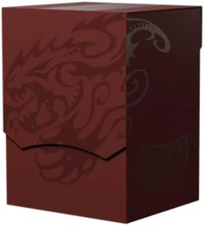Vista 4 de Caja de cartas Dragon Shield, cubierta de cubierta, blanco ceniza/negro, duradera y resistente, almacenamiento de tarjetas OCG, compatible