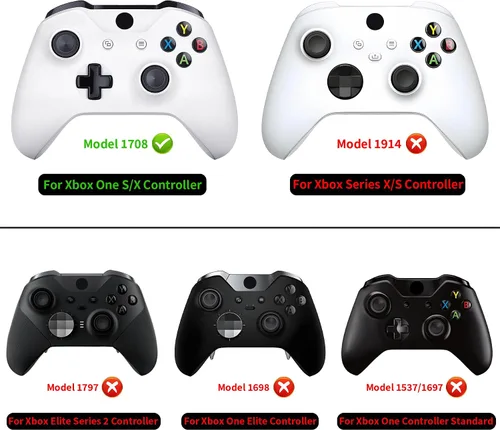 Vista 2 de eXtremeRate Replacement Front Housing Shell for Xbox One SX Controller, Light Violet Custom Kit Faceplate Cover Case for Xbox Wireless Controller