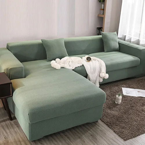 Vista 11 de ZPEE Fundas elásticas para sofá en forma de L, funda gruesa para sofá para mascotas y perros, funda elástica antideslizante para sala de estar