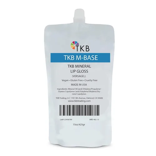 Vista 5 de TKB Mineral Lip Gloss (M-Base) Base Versagel transparente para brillo labial de bricolaje, fabricado en Estados Unidos (5.5 onzas (5.50 oz))