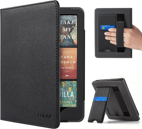 Vista 23 de CoBak - Funda con soporte para lector de libros electrónicos de 6.8 pulgadas - Funda con función de encendido y apagado automático, ranura