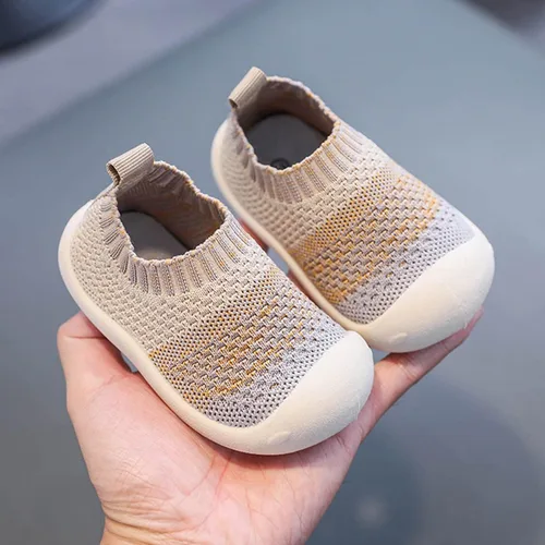 Vista 2 de Zapatos de bebé para caminar por primera vez zapatos para niños zapatos deportivos para niños y niñas suela suave de malla antideslizante