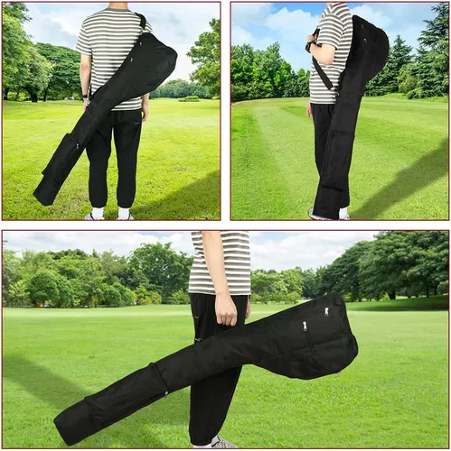 Vista 6 de Number-one Bolsa de golf para palos de golf, portátil, plegable, bolsa de viaje para 8-10 palos de golf, mini bolsas de golf impermeables