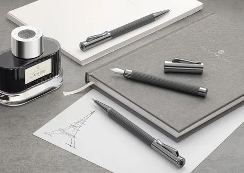 Vista 7 de FABER-CASTELL 131587 131587 - Lápiz mecánico de 0.028 in, gris piedra Tasimio